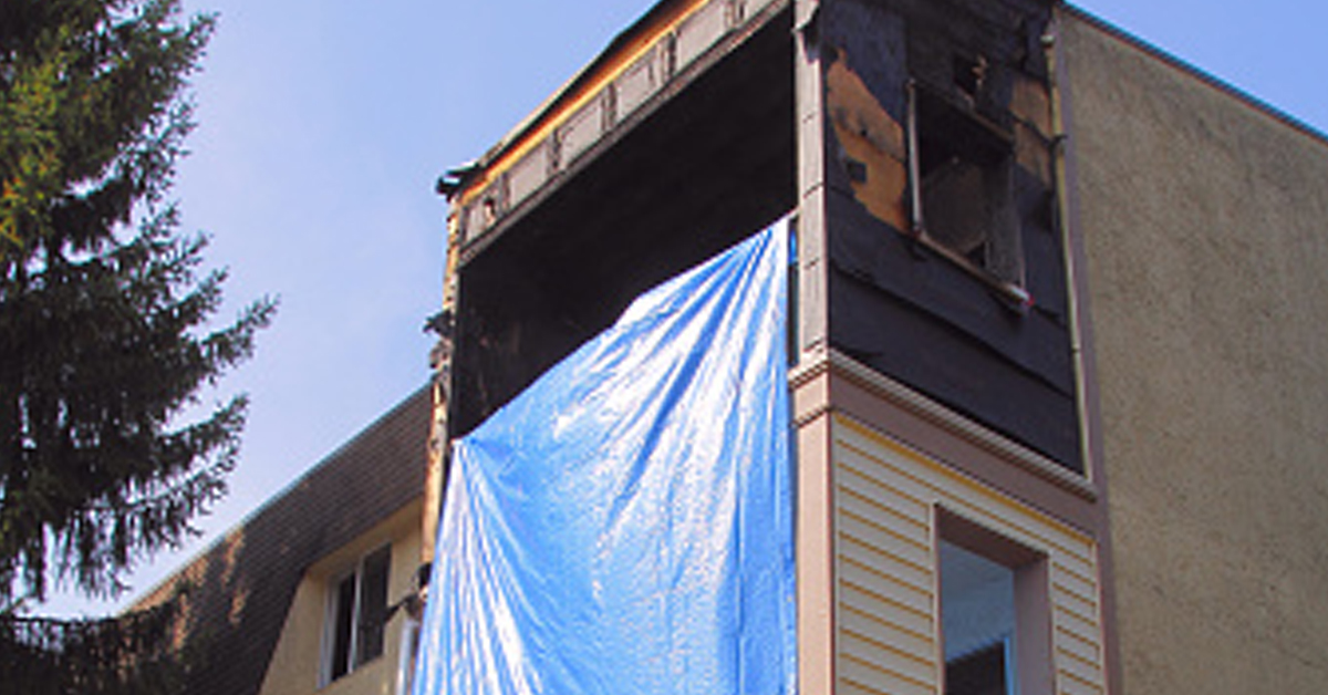 house restoration after a fire